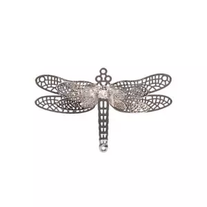 10pcs Silver Dragonfly Hanging Suncatcher Diy Metal Parts Handcrafts - Picture 1 of 5
