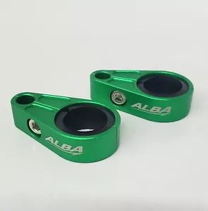 YFZ 450 YFZ 450R Banshee Blaster Brake Line Clamps Alba Racing  Green BLC G - Picture 1 of 2