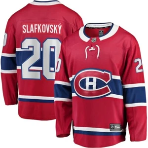 Camiseta deportiva de hockey para hombre Montreal Canadiens Juraj Slafkovsky roja jugador separatista NHL - Imagen 1 de 13