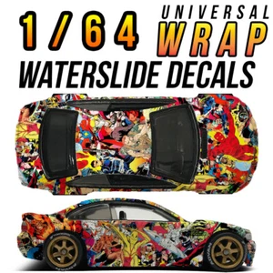 1/64 Scale WRAP Pattern Custom WaterSlide Decals for Hot - Picture 1 of 39