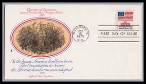 US FDC # 1622 13c Flag over Independence Hall Fleetwood 1975, 9E941 - Picture 1 of 1