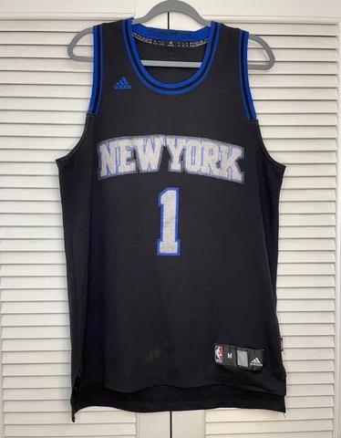 Adidas New York Knicks Amare Stoudamire #1 NBA Blackout Jersey Size Medium NYC Cover