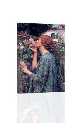 John William Waterhouse - The Soul of the Rose - Canvas or Print Wall Art - Image 1 of 2