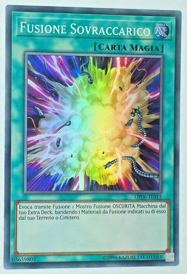 *** OVERLOAD FUSION *** (ITALIAN) OP06-EN013 SUPER RARE MINT/NM YUGIOH!  - Image 1 of 1