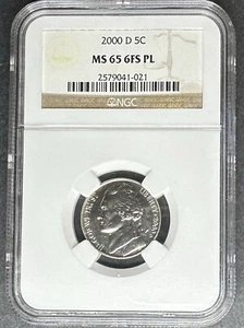 2000-D Jefferson Nickel NGC MS-65 6FS PL, Low Pop, Buy 3 Items, Get $5 Off!! - Picture 1 of 2