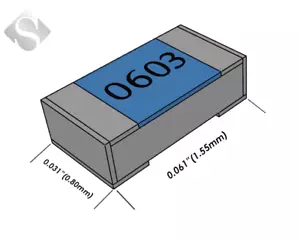 STACKPOLE ELECTRONICS RMCF 1/10W 0 OHM JUMPER CHIP RESISTOR RMCF0603ZT0R00 - Picture 1 of 1