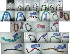 Blue Moon Perlen - neue Perlenstränge - Länge wählbar - Farbe - Bild 1 von 322