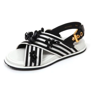 D0530 sandalo donna CAR SHOE scarpa pietre nero/bianco sandal shoe woman - Imagen 1 de 4