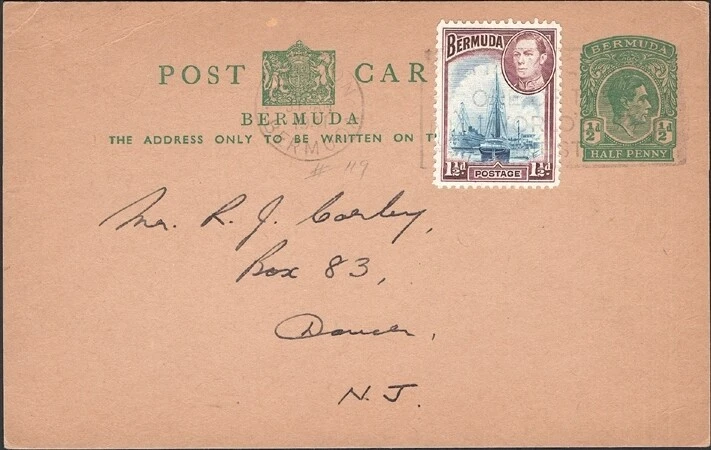 BERMUDA, 1941. Post Card H&G 16, 119, Dover, N.J. Foto 1 de 1