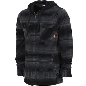 THIRTYTWO thirty-two Mens 2018 - Filter Polar Fleece Zip Hoodie - Carbon - Picture 1 of 2