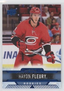 2017-18 Upper Deck Overtime Blue Foil Haydn Fleury #179 Rookie RC