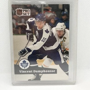 1991, Vincent Damphousse Pro Set Hockey Card #224, Toronto Maple Leafs - Picture 1 of 2