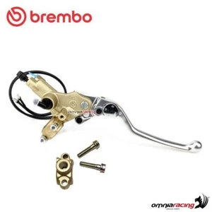 Pompa freno ant Brembo Serie Oro PSC 16 tangenziale con switch e cavallotto - Foto 1 di 10