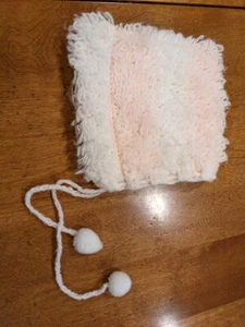 Vintage Baby Girl Baby Togs Hat Pink and White - Picture 1 of 6