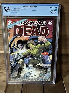 THE WALKING DEAD #50 IMAGE COMICS SUPERHERO 1:10 VARIANT COVER CBCS 9.4 W/PAGES - Picture 1 of 3