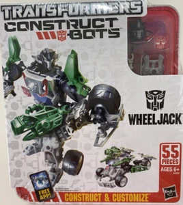 Transformers Construct Bots WheelJack AND Soundwave Buildable Action Figures NEW - Picture 1 of 3