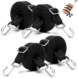 Verstellbar Spanngummi mit Haken, 4 Stück Spanngummi Verstellbar, 1M Gummi Ex... - Bild 1 von 10