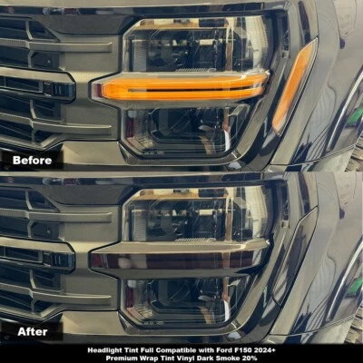 Faro Crux Motorsports tinte completo humo oscuro 20% para Ford F150 2024 + Foto 1 de 4