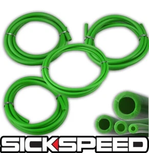 3 METER SILICONE HOSE KIT SET FOR ENGINE BAY DRESS UP 4MM 6MM 8MM 12MM GREEN P5 - Picture 1 of 1