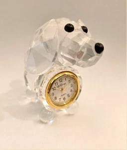 OROLOGI DA TAVOLO IN VETRO/CRISTALLO SIMIL SWAROVSKI VARI ARTICOLI LES TEMPS - Foto 1 di 24