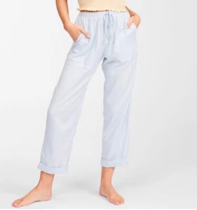 NWT..Billabong Beachy Keen Women's Pants - Light Chambray - S/8 - Picture 1 of 10