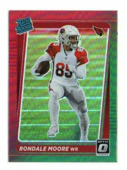 Rondale Moore 2021 Panini Donruss Optic HOLIDAY RED-GREEN Rated Rookie #P-270 - Image 1 of 1