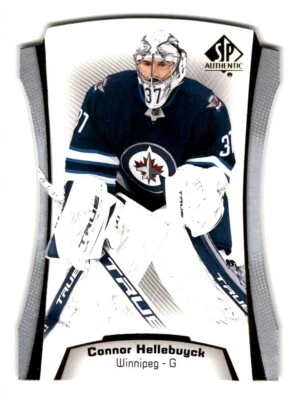 2021-22 SP Authentic Die Cuts Connor Hellebuyck #DC-13 Winnipeg Jets - Image 1 of 2