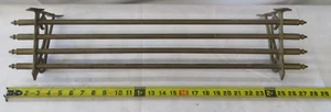 Vintage Messing Pullman Eisenbahn Zug Gepäckträger Hutablage 27" Wandhalterung - Bild 1 von 19