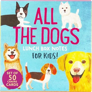 All The Dogs Lunch Box Notes For Kids - Set of 50 Cards - Picture 1 of 8