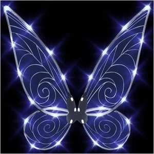 Light up Fairy Wings for Adults,Led Butterfly Wings for Girls Women,Halloween Co - Picture 1 of 12