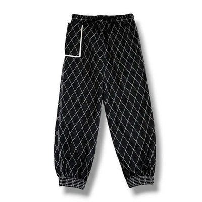 Tory Burch Quilted Joggers Big Patch pocket Elastic Waist Black Athleisure SZ  8 - Image 1 of 4