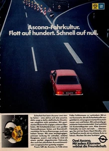 3w8712/ Alte Reklame von 1978 – OPEL Ascona - Picture 1 of 1