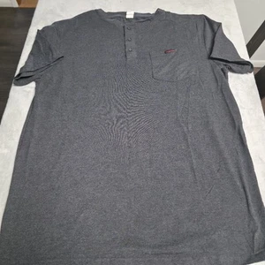 Snap-on Tools Logo anthrazitgraues kurzärmliges Henley-T-Shirt mit Taschen XL - Bild 1 von 10