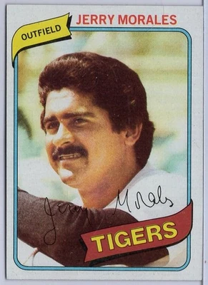 1980 Topps #572 Jerry Morales in EXMT Condition Tigers - Image 1 of 2