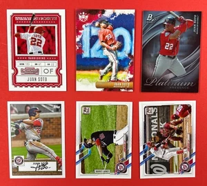 Juan Soto 6 Karten Lot - Nationals, Padres, Mets - MLB Superstar - Topps & Panini - Bild 1 von 2
