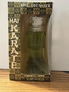 Vintage Hai Karate After Shave Lotion 6 FL. OZ King Decanter New Limited Edition - Picture 1 of 1