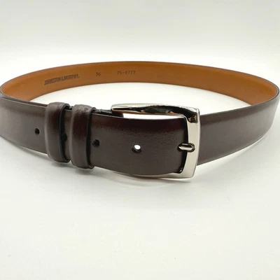 Cinturón de Cuero JOHNSTON MURPHY Talla 36 Marrón, Hecho en Estados Unidos Foto 1 de 4