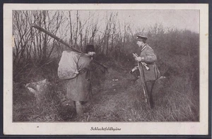 74752) AK 1. Weltkrieg Soldat Schlachtfeldhyäne Militaria - Picture 1 of 2
