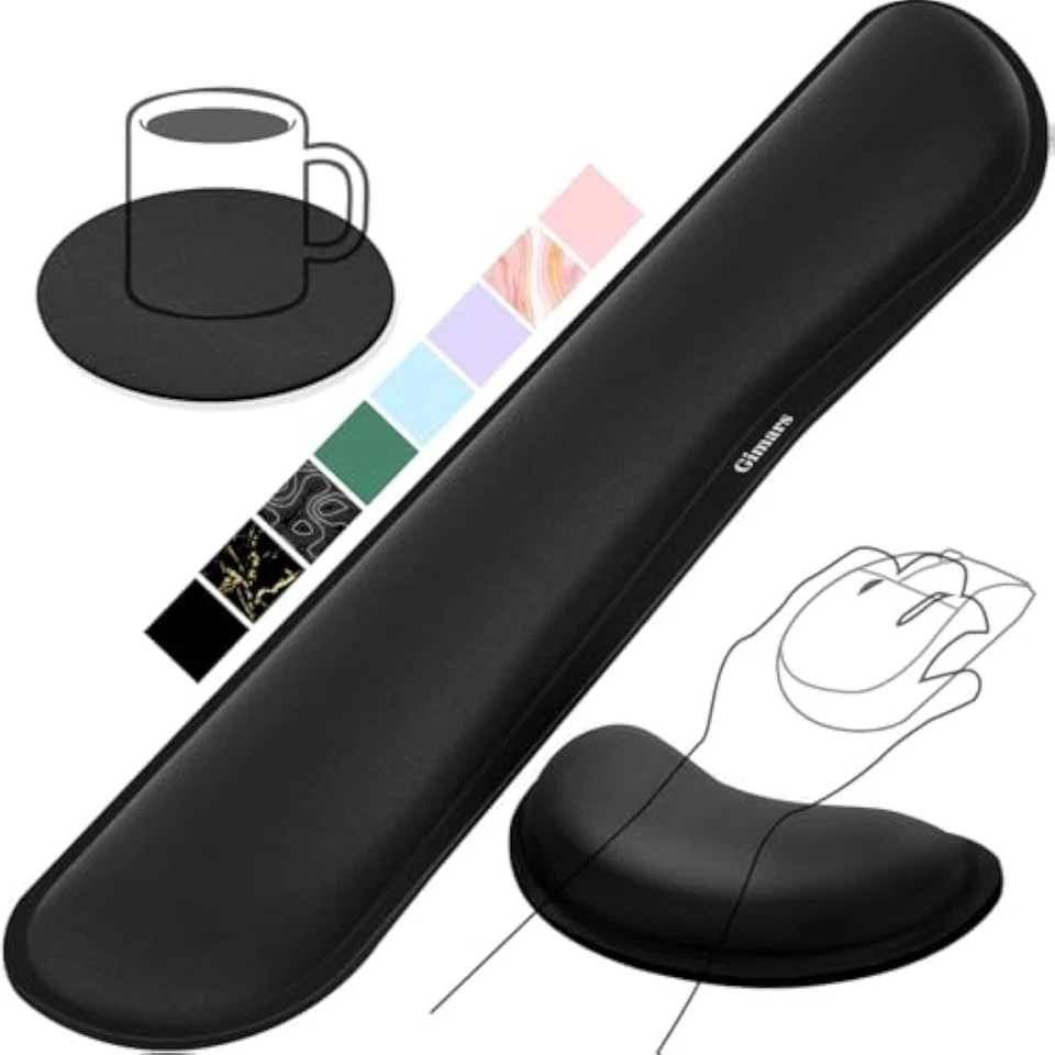 Upgrade enlarge silky gel memory foam keyboard wrist rest, wrist rest  - Image 1 of 1