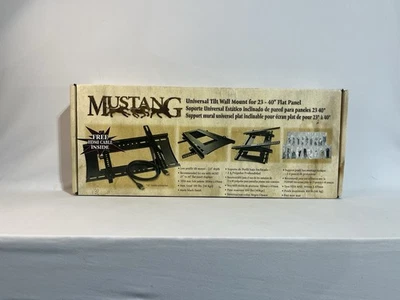 Mustang Tilt TV Wall Mount 23–40” Flat Panel + HDMI Cable Universal Black - Image 1 of 4