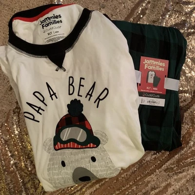 Juego de pijama de Navidad XLT Papa Bear para hombre NUEVO Foto 1 de 4