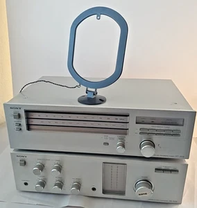 Sony TA-333 amplificatore stereo integrato e sintonizzatore AM/FM St-333 con antenna ~ testato funziona - Foto 1 di 20
