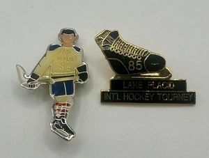 1985 Lake Placid International Hockey Tourney Cup Collector Pins - Picture 1 of 2