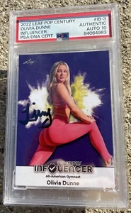 LIVVY DUNNE SIGNED Card Auto PSA/DNA Slabbed AUTO 10 LSU TIGERS GYMNASTICS - Picture 1 of 2