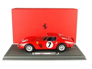 FERRARI 330 GTO #7 24H LE MANS 1960 & DISPLAY CASE 1/18 MODEL CAR BY BBR BBR1866 - Picture 1 of 9