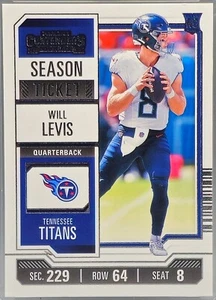 2023 Panini Contenders Season Ticket #97 Will Levis (RC) - Picture 1 of 2