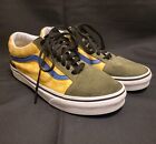 Vans Off The Wall Mix & Match Green Purple Suede Checker Skateshoes M 6.5 W 8