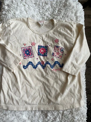 Esprit Mini niñas talla Camisa diseño marfil manga L 3/4. Lindo, gran diseño Foto 1 de 4