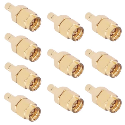 10Pcs SMA to SMB Connector SMA SMB Male Female M/F RF Coaxial Adapter Converter - Image 1 of 4