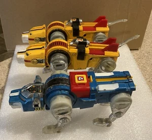Vintage Diecast 1981 GB-36 Voltron #5 Yellow & #4 Blue Lion Lot Of 3 Y&K Japan - Picture 1 of 5